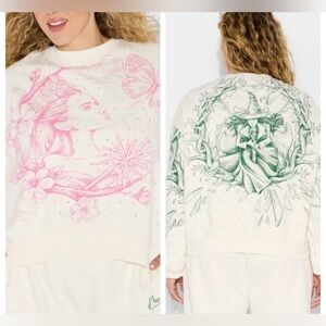 Wicked Women’s Extra Large Good/Bad GraphicPullover Katie Kime Sweatshirt XL NWT